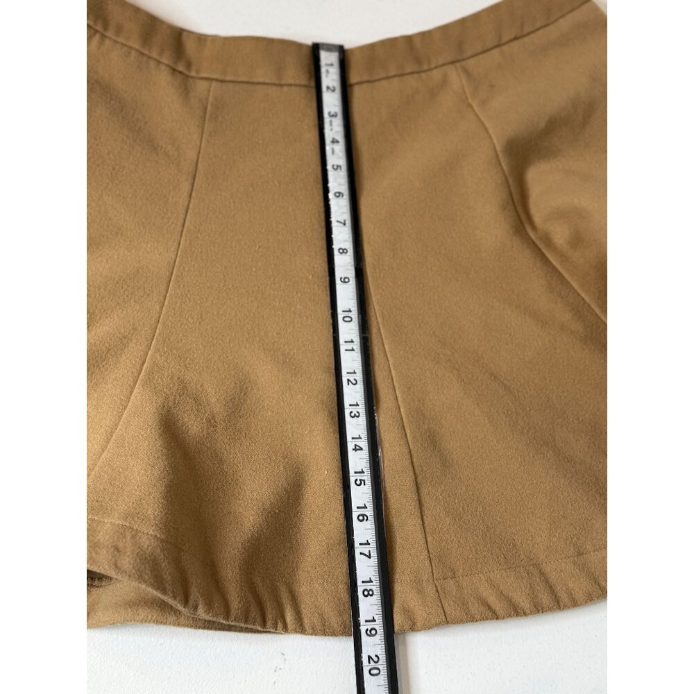 SHEIN Curve Flare Skirt Tan A Line Mini Soft Academia Old Money Size 2XL - Picture 5 of 7